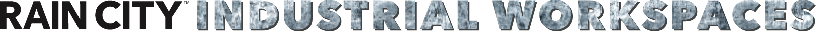 rain city industrial racking animation logo